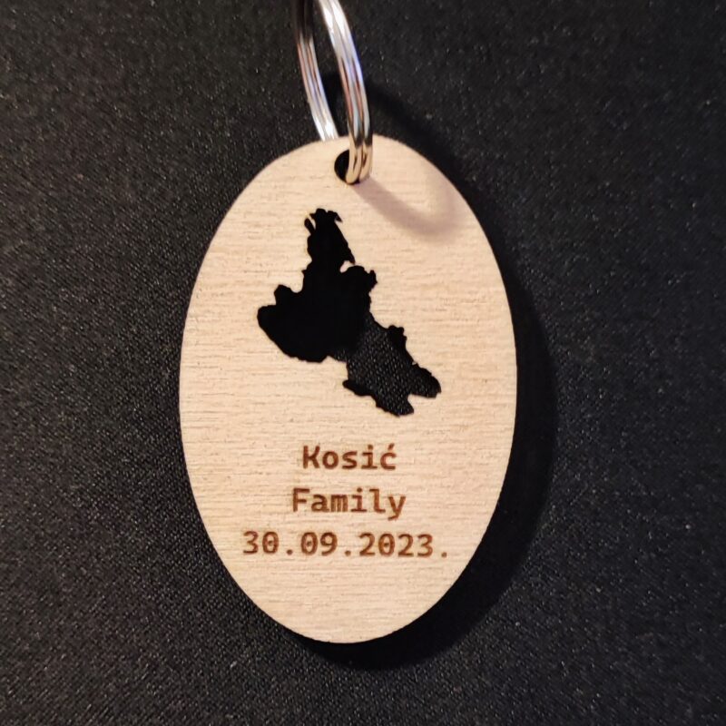 Personalizirani privjesak - Otok Krk