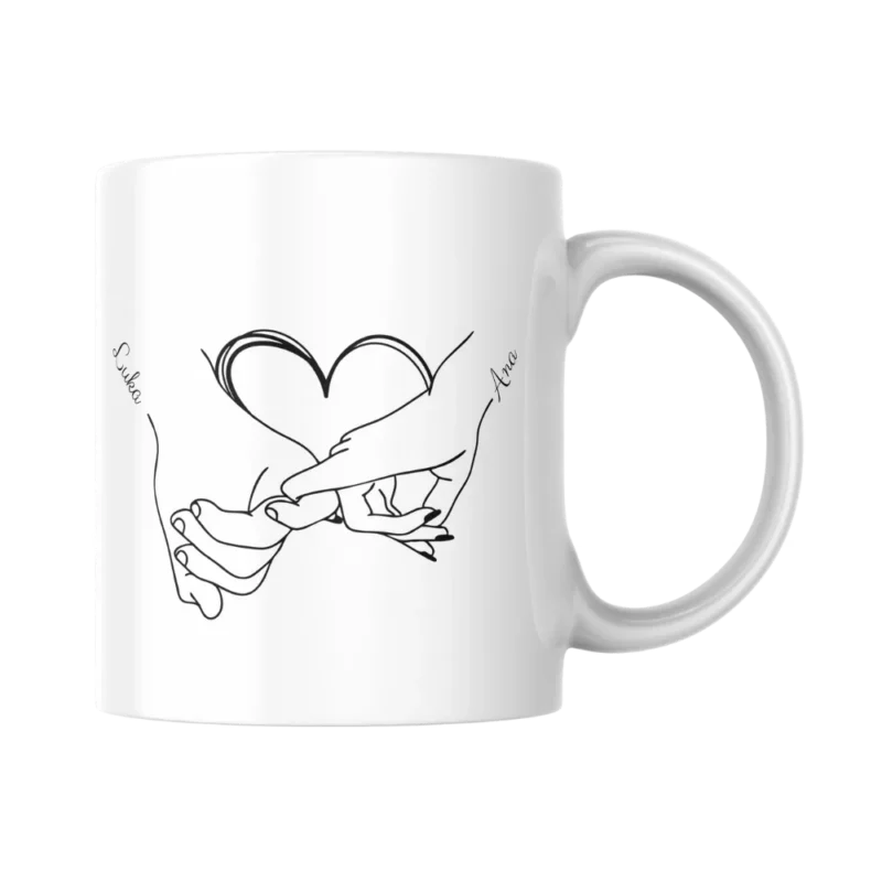 Personalizirana šalica s ljubavnim motivom 1