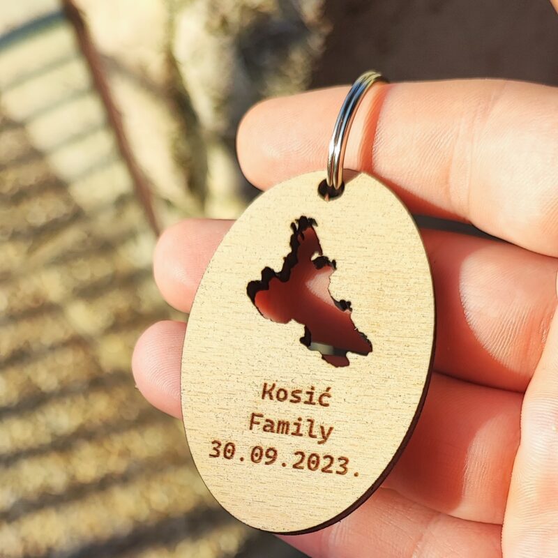 Personalizirani privjesak - Otok Krk