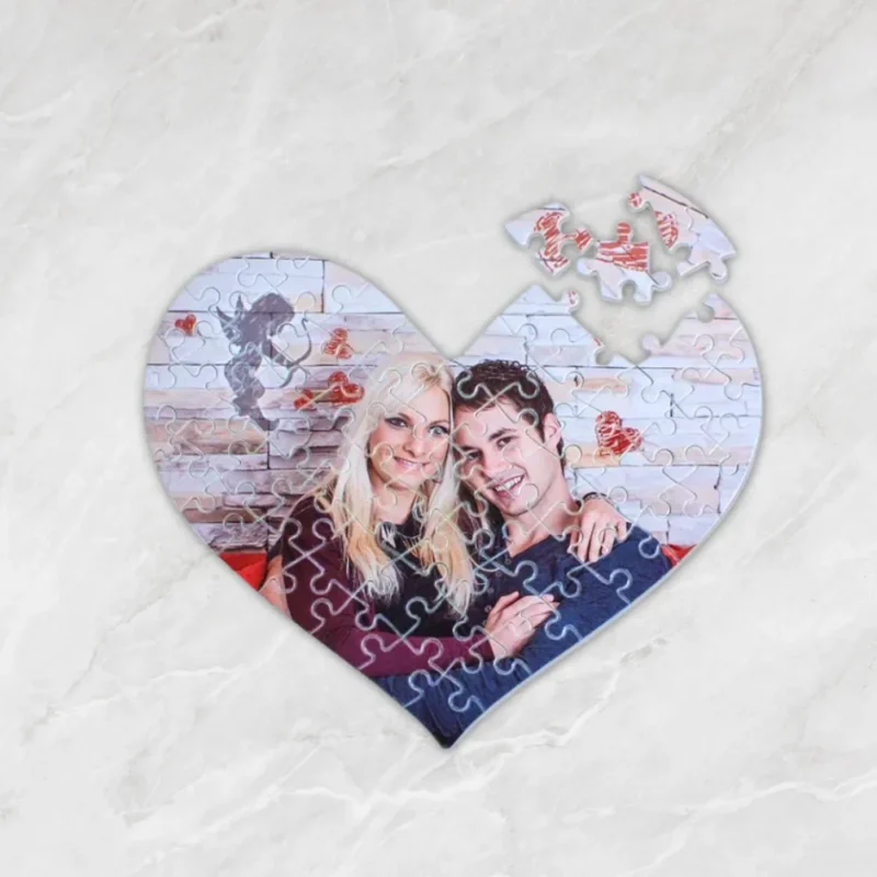 Personalizirane puzzle u obliku srca - Poklon za posebne trenutke 💕