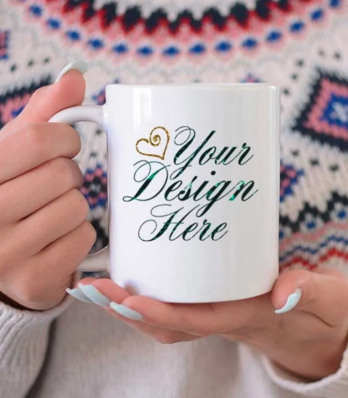 Personalizirana Keramička Šalica - Bijela - 325 ml